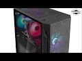 „SilverStone Fara H1M Micro–ATX“ korpusas – juoda