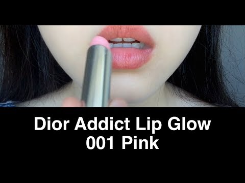Try on : Dior Addict Lip Glow Color Reviver Lip Balm 001 Pink