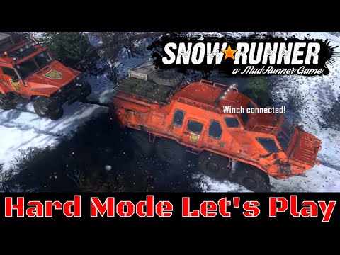 Snowrunner Hard Mode Let's Play | Finishing the Yukon Scout | Episode 38