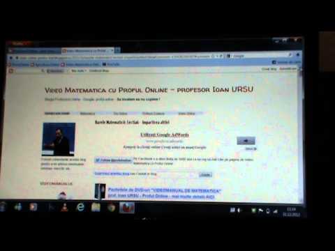 4/4 Informatii despre Blogul Proful Online sau Profu Online - Ioan URSU