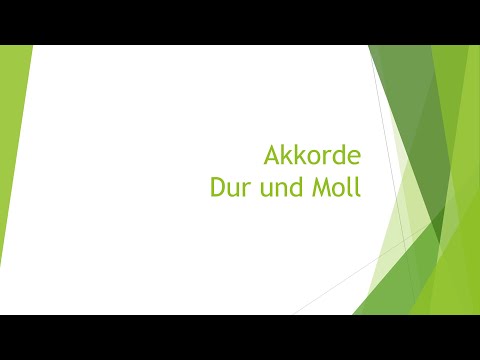 Musik: Akkorde - Dur und Moll einfach und kurz erklärt