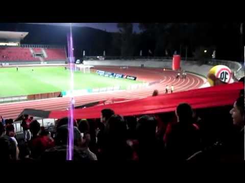 "Rangers previa contra huachipato apertura 2012" Barra: Los Rojinegros • Club: Rangers de Talca