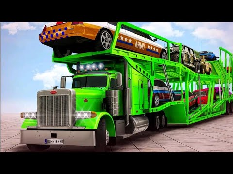 US Army Car Limo Transport Truck : Real Parking Game Car