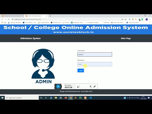 University Admission System download PHP Script