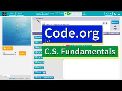 Code.org Nested Loops with Frozen Lesson 13 Puzzle 2 Answers Explained | Course E Tutorial 2021