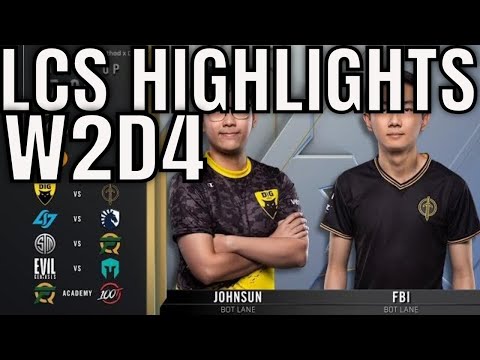 LCS Highlights ALL GAMES Week 4 Day 2 Spring 2020 League of Legends Championship Series