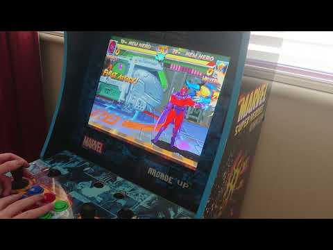 Magneto Infinite combo on Marvel Super Heroes Arcade 1up Cabinet!