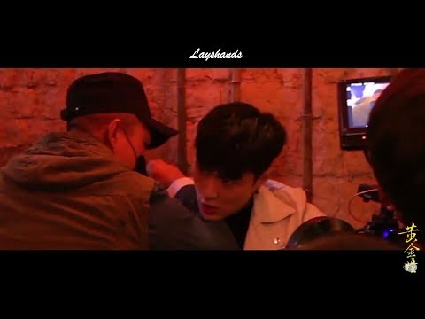 Yixing Hurts His Back in a Fight Scene 190921 The Golden Eyes Behind the Scene