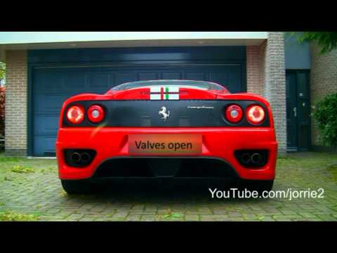 Ferrari Challenge Stradale w/ Capristo exhaust valves open and closed!  1080p HD