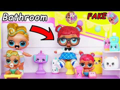 LOL Surprise! Dolls Lil Luxe Gets a Big Sister with Shopkins Happy Places DIY Custom Blind Makeover!