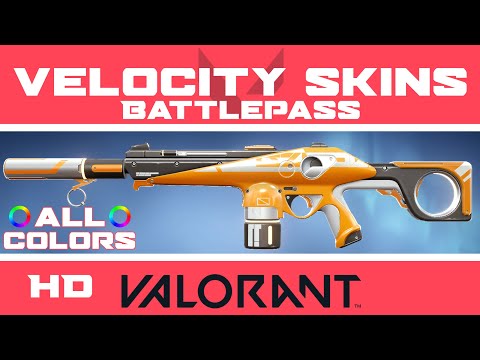 Velocity VALORANT SKINS (ALL COLORS) | Episode 4: Act 1 Battle Pass Skin Collection Showcase