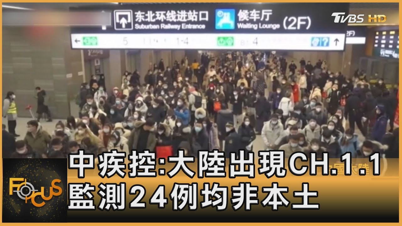 中疾控:大陸出現CH.1.1 監測24例均非本土