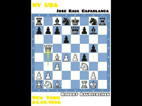 Robert Raubitschek vs Jose Raul Capablanca New York, 24.09.1906, NY USA