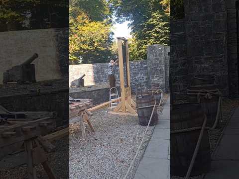 Guillotine Assembly Day! #blacksmithing #woodworking #historical #traditional #craft #guillotine #fy