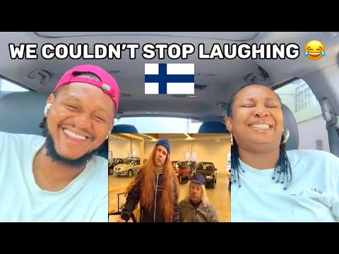 African couple reacts To Kummeli - Nirunaru veljekset kaupoilla