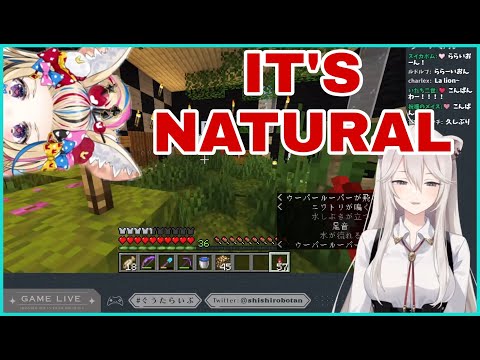 Hololive Cut - Shishiro Botan Back in Minecraft And Thought Her Room Naturaly Become Jungle | Minecratf [Hololive]