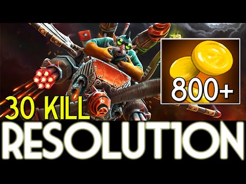 Resolution Gyrocopter EZ Pro Carry 30 KILL | TOP MMR Player | Dota 2 GamePlay 7.22g