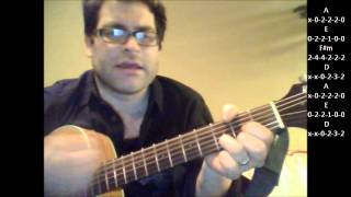 How to play Maria by Blondie on acoustic guitar