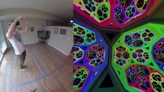 Non-euclidean virtual reality