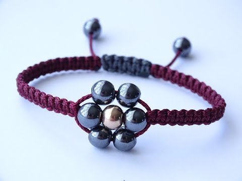 DIY Macrame Style-Pearl Beaded "Flower"...