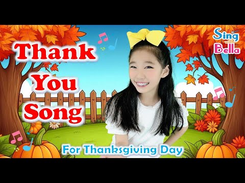 Thank You Song For Thanksgiving Day with Lyrics and Actions | Say Thank You in Different Languages
