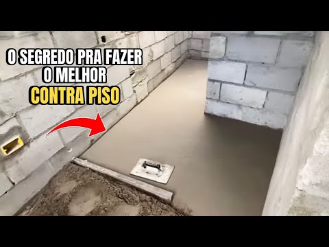 O SEGREDO PRA FAZER O MELHOR CONTRAPISO