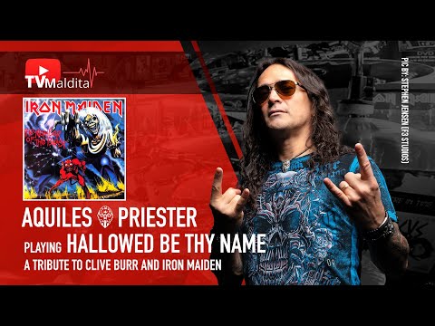 TVMaldita Presents: Aquiles Priester playing Hallowed Be Thy Name - Iron Maiden (Studio Version)