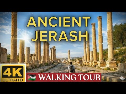Jerash, Jordan 🇯🇴 | 4K Walking Tour | جولة مشي في جرش