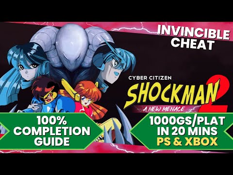 Cyber Citizen Shockman 2 - 100% Cheat Walkthrough (1000GS/Platinum in 20 Mins)