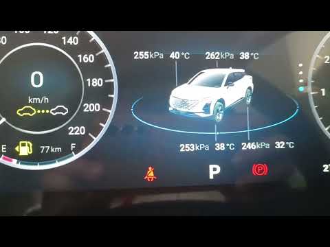 How to check tire pressure monitoring system (TPMS) in Chery Omoda 5