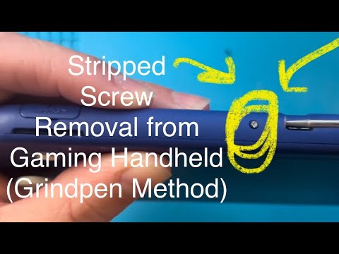 [Best Method] Stripped Screw Removal from Gaming Handheld (Switch Lite) Using an Electric Grindpen