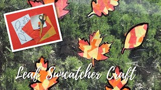 Leaf Suncatcher Craft l DIY Crafts for Kids l Crafting Corner