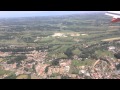 Rome Italy Landing At Leonardo Da Vinci Fiumicino Airport HD 2015