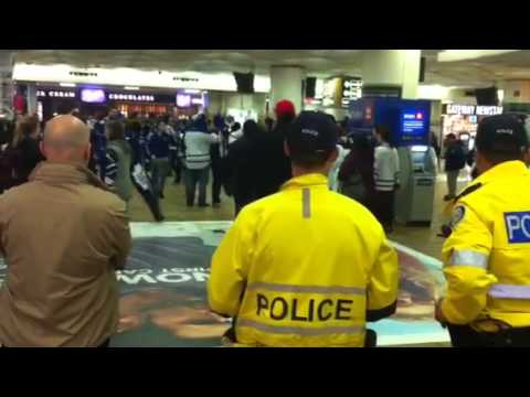 Union Station after Leafs beat Bruins 2-1