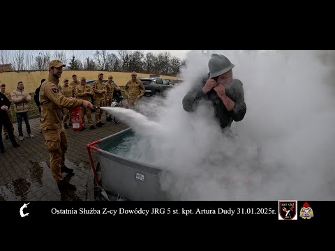 Ostatnia służba zastępcy jednostki JRG-5 w Łodzi