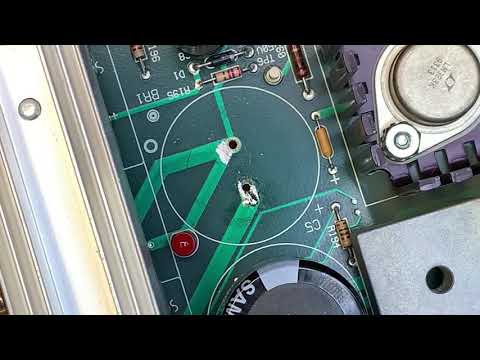 Williams WPC through hole repair using a solder stitch