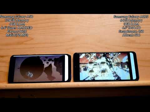 3D Mark Benchmark Results for Samsung Galaxy A50 and Samsung Galaxy A20s