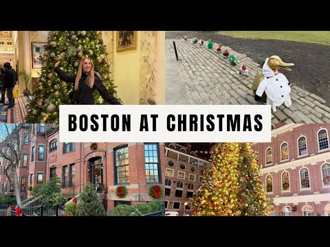 Boston at Christmas 🎄 | Festive Back Bay & Beacon Hill Winter Travel Vlog