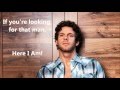 Billy Currington - Here I am with lyrics on screen