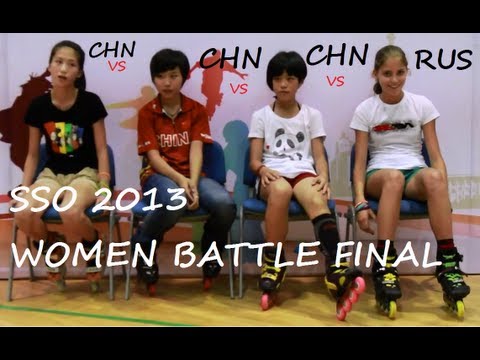 FREESTYLE INLINE SLALOM SKATING: SSO 2013 WOMEN BATTLE SLALOM FINAL