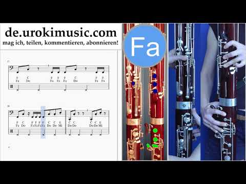 Fagottunterricht Imagine Dragons - Thunder Noten Lernen um-i995