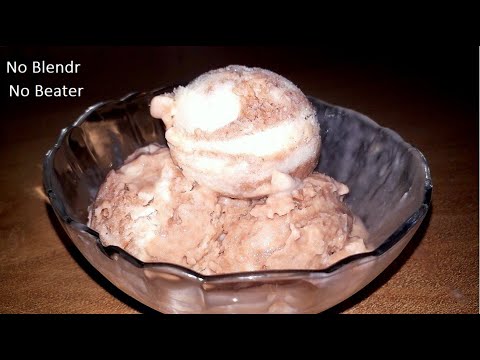NO Machine No Sugar। Double Flavor Ice Cream Recipe । Falguni Cook and Cake