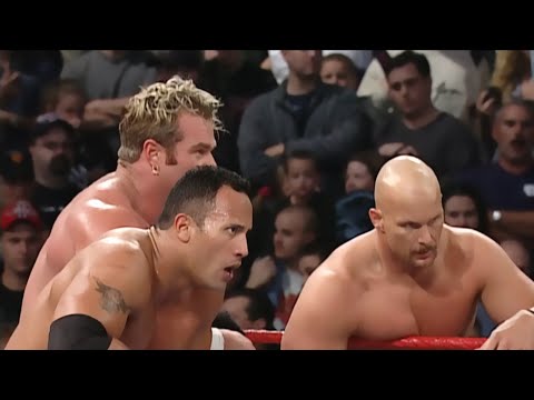 The Rock, Stone Cold, Billy Gunn & Chyna vs The Radicalz Part 1 - RAW IS WAR