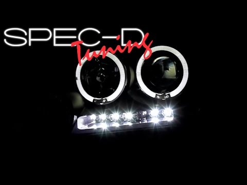 SPECDTUNING DEMO VIDEO: 2004-2008 FORD F150 LED HALO PROJECTOR HEADLIGHTS