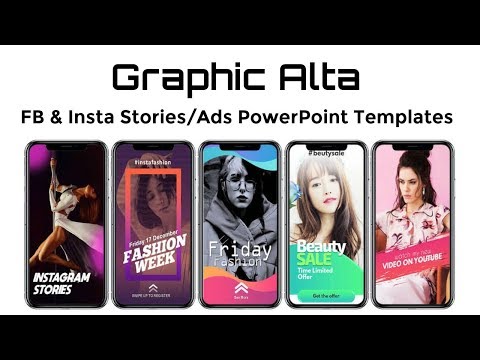 Graphic Alta Review Demo Bonus - Facebook & Instagram Stories and Ads PowerPoint Templates Video