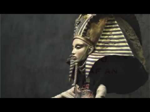 Ancient Egyptian Mantra "A Ka Dua" with pictures of Anubis