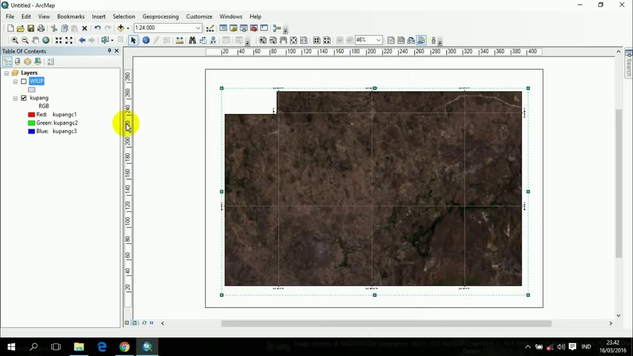 MEMBUAT GRID SESUAI BENTUK AREA OF INTEREST DI ARCGIS