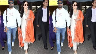 ❤️‍🔥 Katrina Kaif and Vicky Kaushal look Stunning together at airport