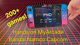 Hands on the Bandai Namco Capcom version of the Gamestation Go by MyArcade 200+ games