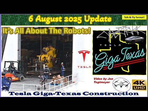 Huge Deliveries, Concrete Vaults, Roof Solar & HVAC Changes. 6 Aug 2025 Giga Texas Update (07:55AM)